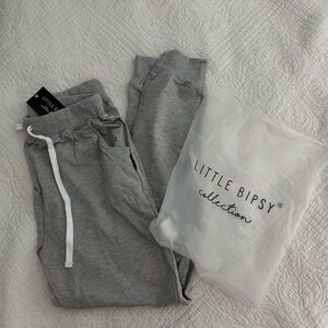 NWT Little Bipsy Adult Joggers Gray